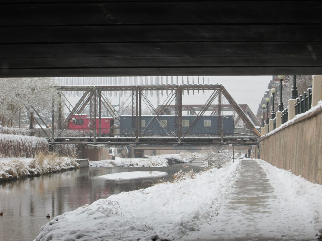 snowy trail in denver